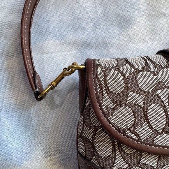 COACH Soho Flap Bag in Crystal Signature Jacquard - Picture 4 of 15